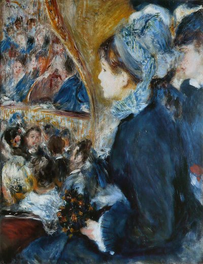 At the Theatre (La Premiere Sortie) by Pierre Auguste Renoir